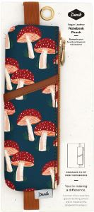 Navy Mushroom Notebook Pouch