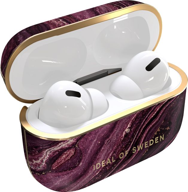 IDEAL OF SWEDEN Printed AirPod Case, AirPod Pro 1/2, Plum Marble