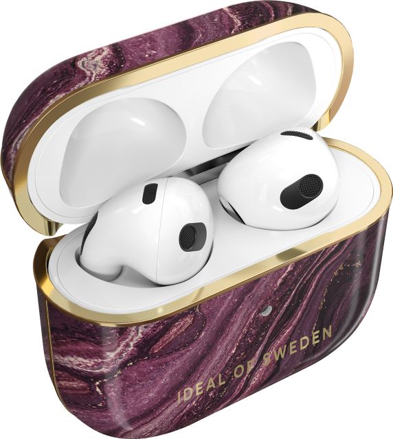IDEAL OF SWEDEN Printed AirPod Case, AirPod 3, Plum Marble