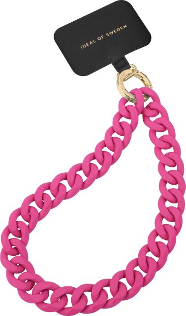 IDEAL OF SWEDEN Chain Wristlet Strap, Hyper Pink