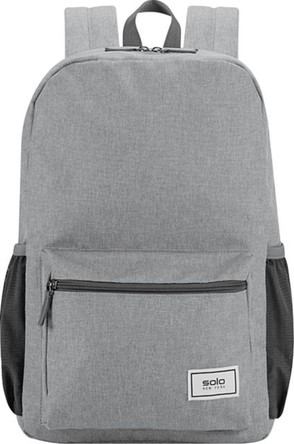 Solo New York RE:SOLVE Recycled Backpack 15.6in, Light Gray - ONLINE ONLY