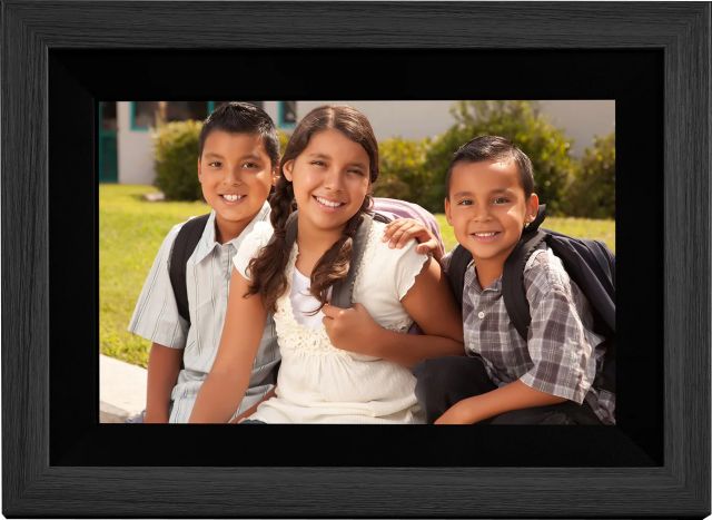 iHome SMARTSHARE Smart Dual Wi-Fi Photo Frame with Memory 10in, Black