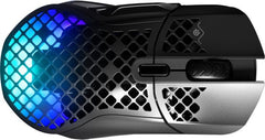 SteelSeries Aerox 5 Ultra Lightweight Honeycomb Wireless RGB Optical Gaming Mouse (Black)