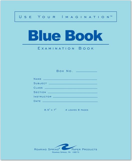 BLUE BK 8.5x7" 4SH/8PG