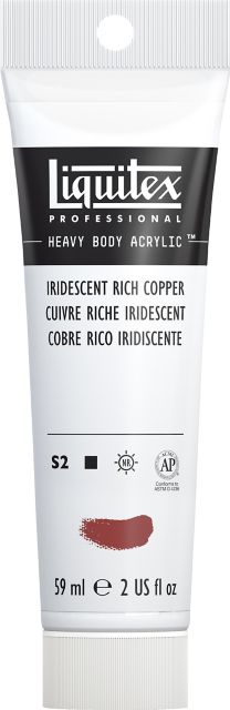Heavy Body Acrylic 2oz Iridescent Rich Copper