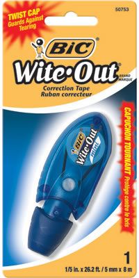 WITE OUT TAPE/MINIT TWIST CORR