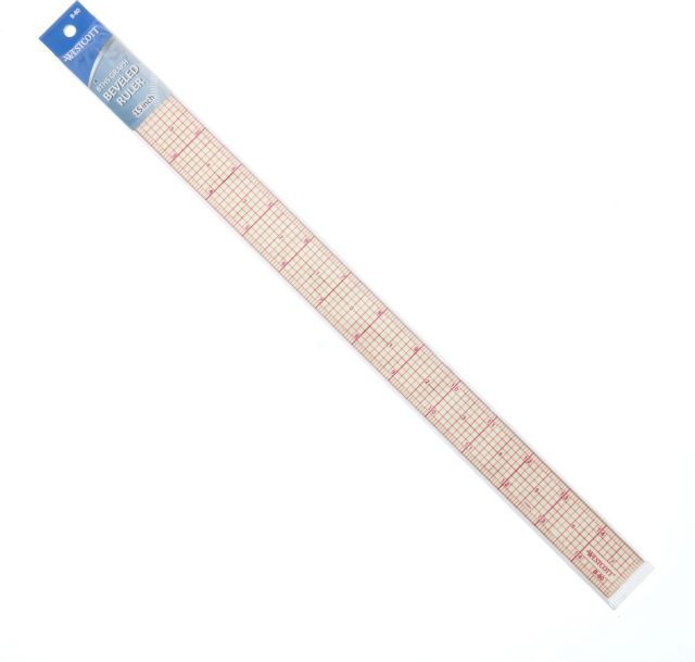 RULER GRAPH BEVELED 1X15IN – allCanes