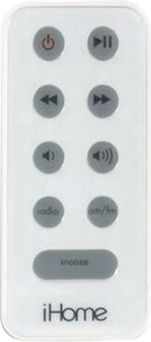 IHOME REMOTE CONTROL