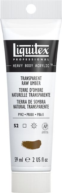 Heavy Body Acrylic 2oz Transparent Raw Umber
