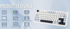 Aula F75 75% Wireless Mechanical Gaming Keyboard - Blue - ONLINE ONLY