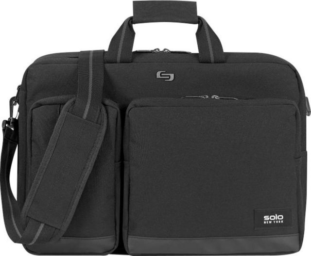SOLO DUANE HYBD BRIEFCASE/BACKPACK BLK