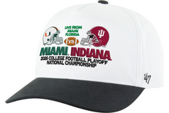 Miami Hurricanes Football 2026 National Championship Game Adjustable Cap